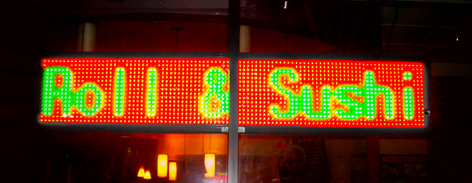 Restaurant LED Sign