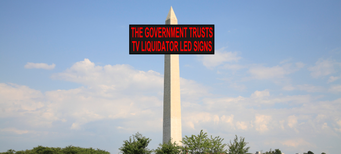 government led sign