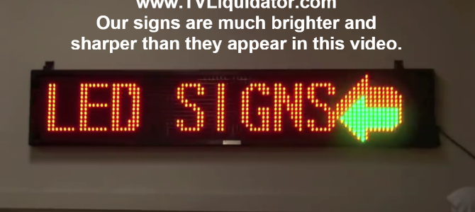 LED Sign Features Showcased in Demonstration Video