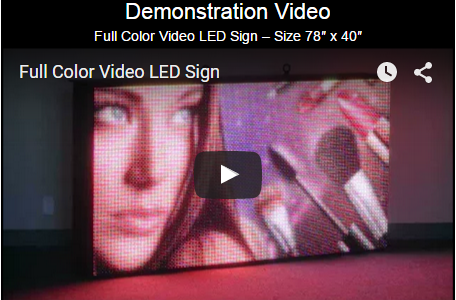 Full Color Video LED Sign Demonstration Video