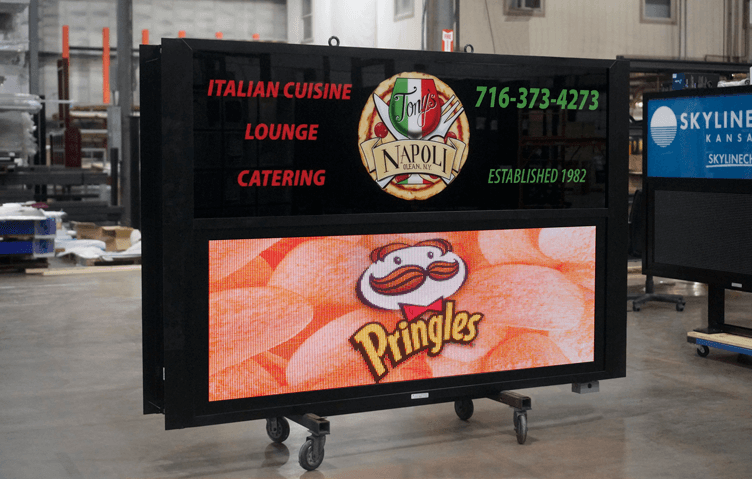 AIO Double-Pole LED Sign