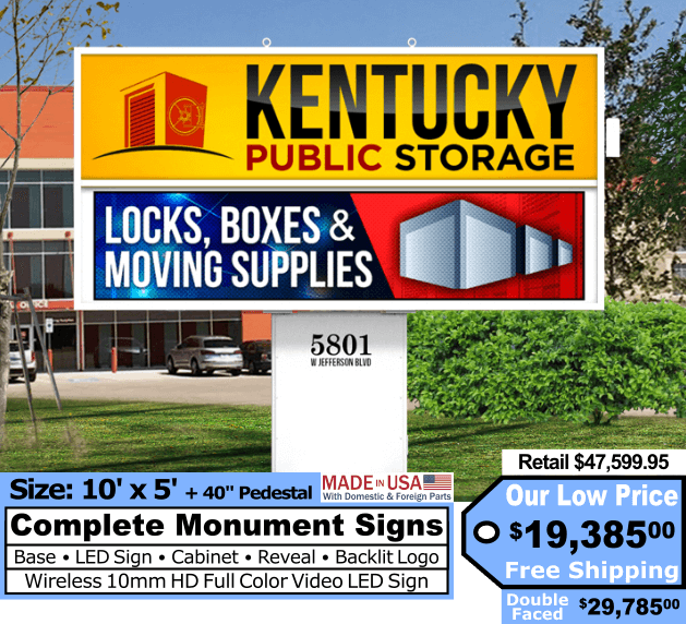 5x10 Monument LED Sign