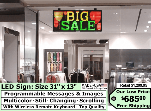 programmable electronic signs indoor