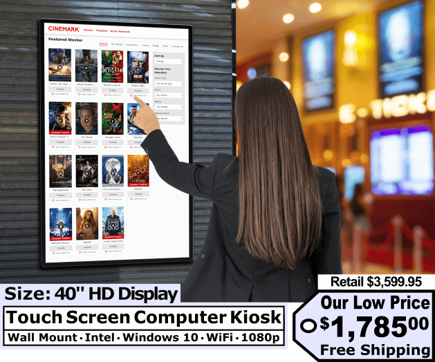 Low Price Interactive Touch Screen Kiosk