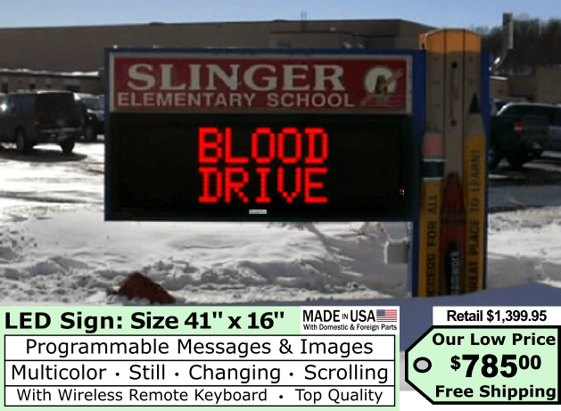 LED Sign Multicolor size 41″x16″
