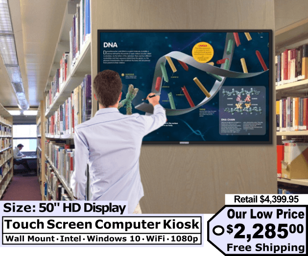 Floor Standing Touch Screen Display/Kiosk