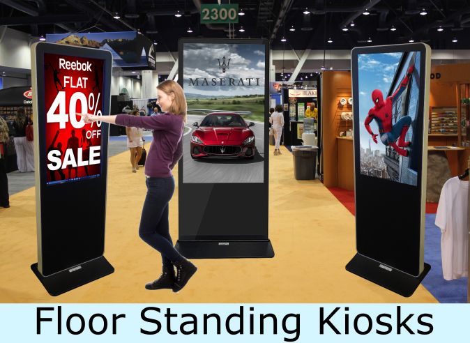 Floor Standing Touch Screen Kiosks/Display