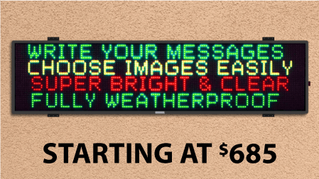 Multicolor LED Sign